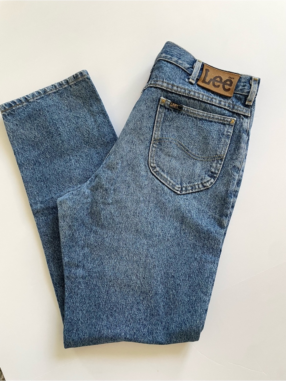 Vintage USA Lee Men's 36x32 Straight Blue Denim Jeans